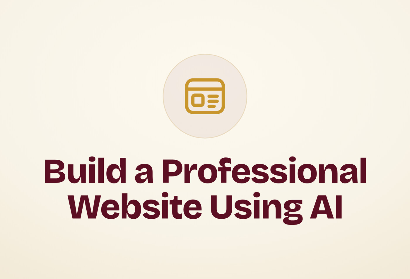 Build a Professional Website Using AI — V0 online course