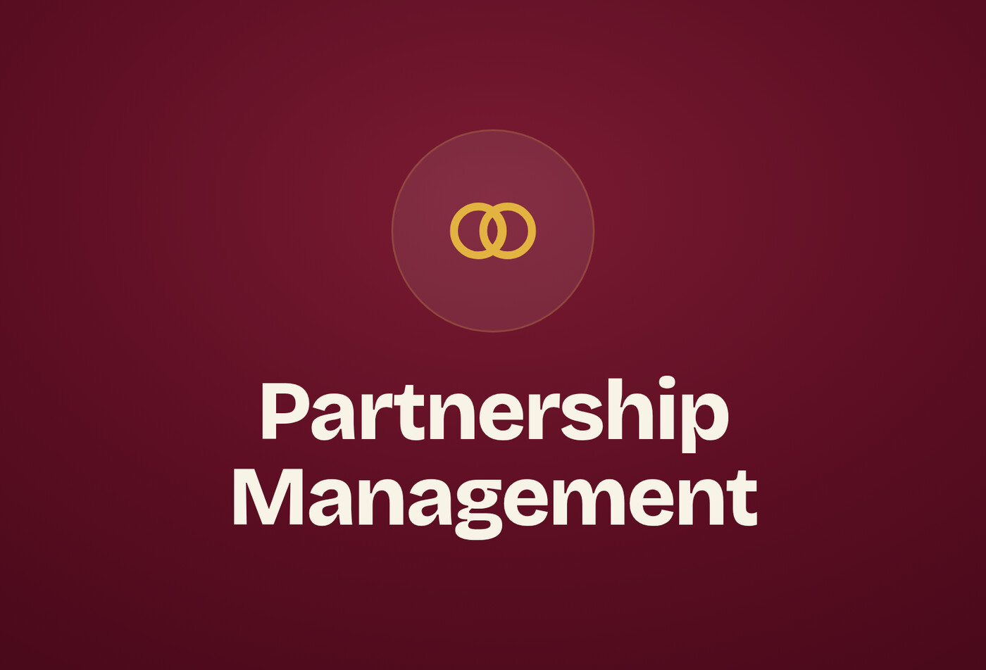 Partnership Management online course