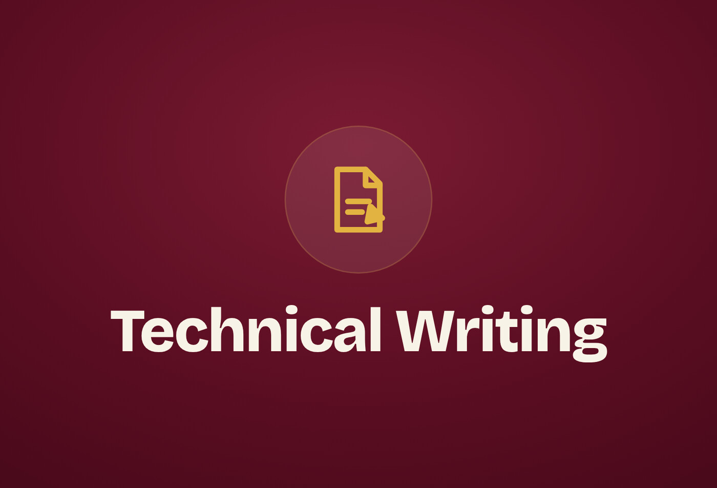 Technical Writing online course